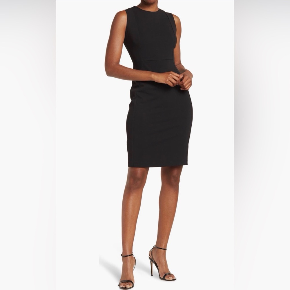 Calvin Klein Black Sleeveless Sheath Dress size 6